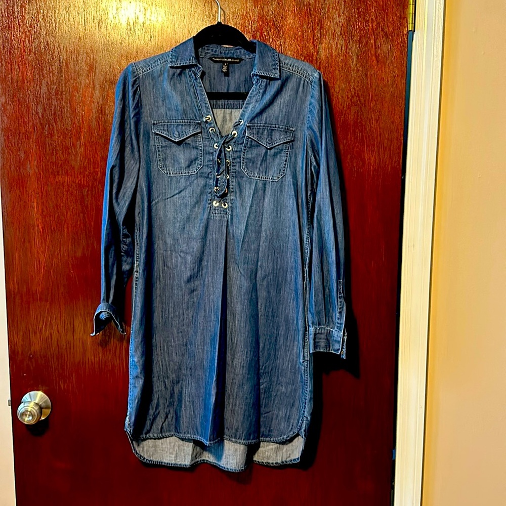 White House Black Market Denim Dress size 4.